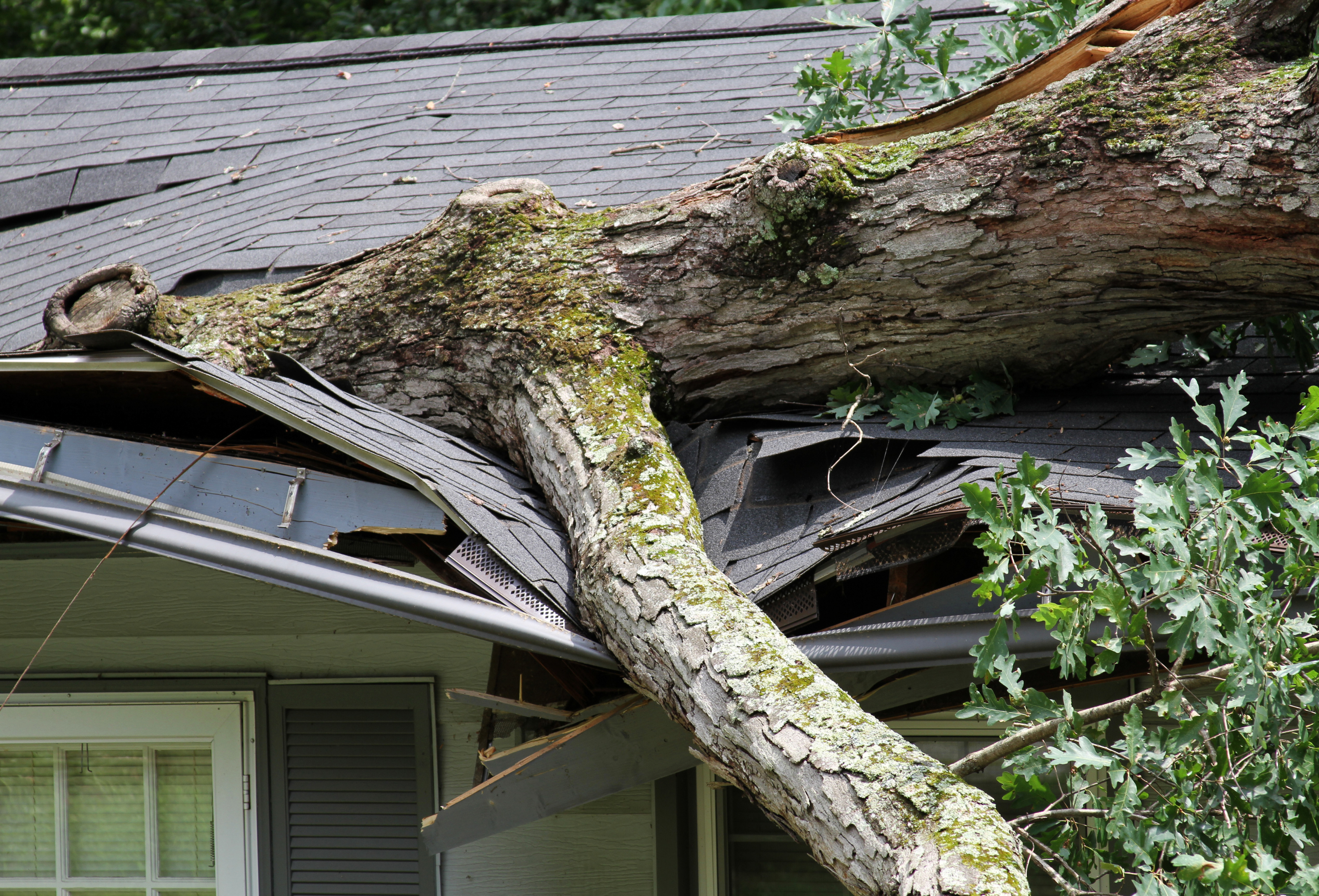 Storm damage drone roof inspection London